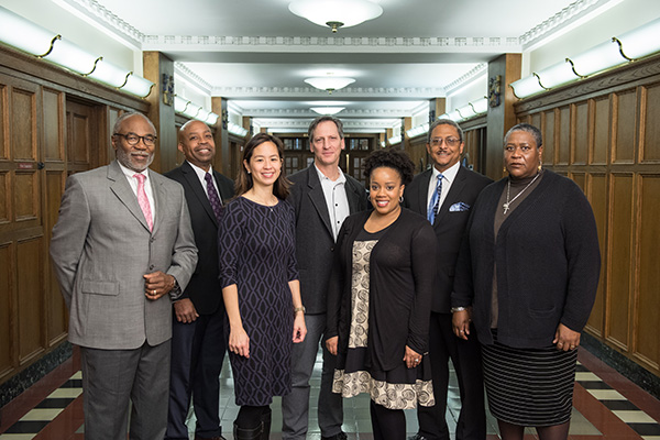 Front:  Esrold Nurse, Ching-Yune Sylvester, Kierra Trotter Back:  Charles Taylor, David Brawn, Jeffery Harrold, Liese Hull Absent:  Evan Copeland, Lara Hamza