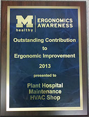 Ergonomics Awareness Plaque