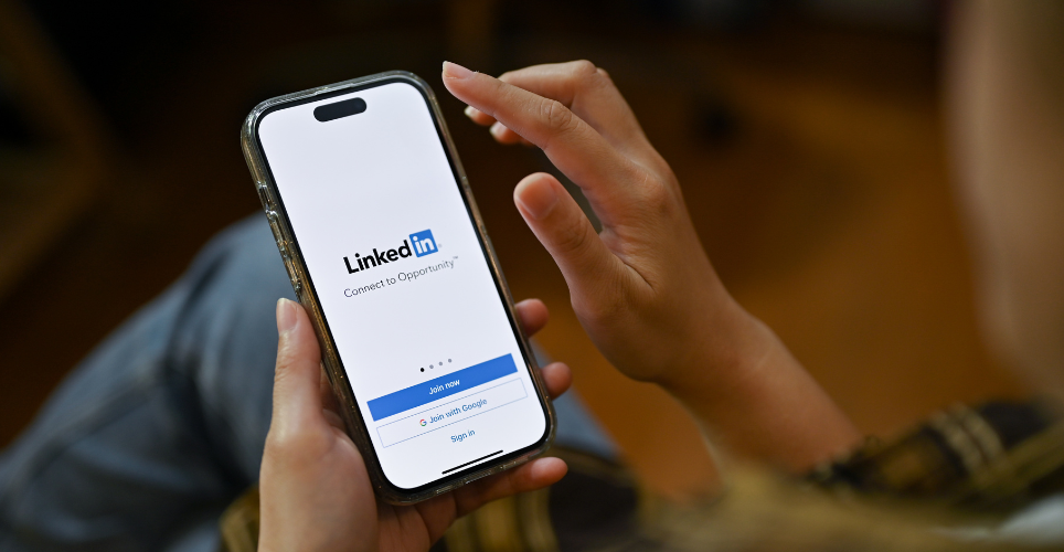 LinkedIn Learning app on an iPhone