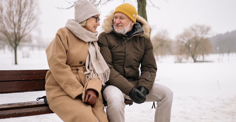 Caring Older Couple